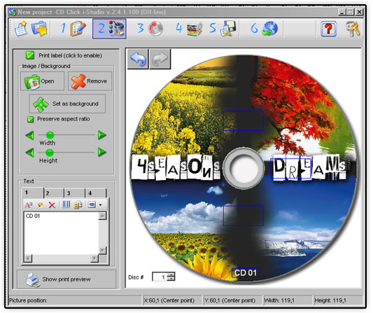 The Cloud with CDClick i-Studio, How to Print Your Disc Label Online