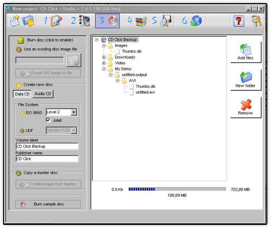 The Cloud with CDClick i-Studio, How to Burn Your Data CD Online