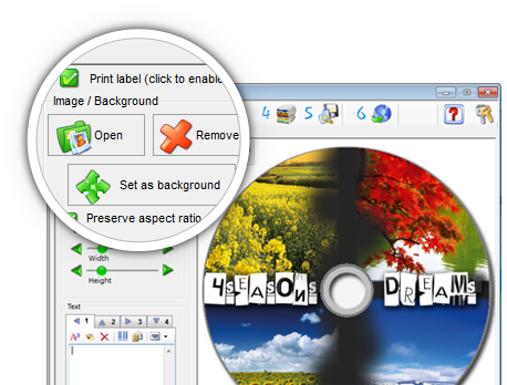 CDCLICK i-Studio: Print Disc Label